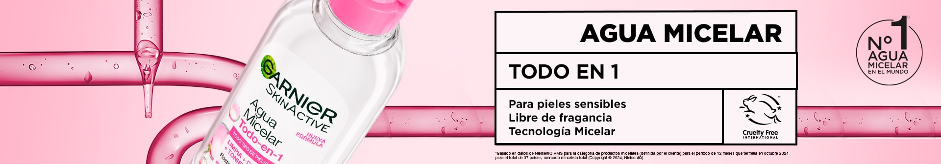 agua micelar garnier